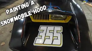Painting a Snowmobile Hood