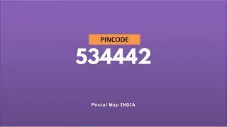 Pincode 534442 - Kovvali, Dosapadu, Pothunuru & More