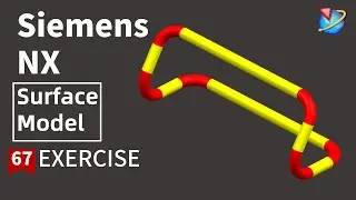 Siemens NX Tutorial for beginners,tube surface model exercise -67