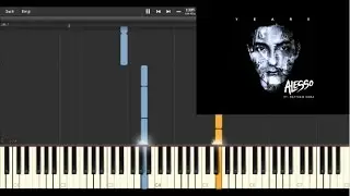 Alesso - Years ft. Matthew Koma (Short) (Piano Tutorial Synthesia)