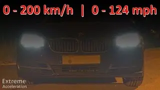 BMW F11 518d Facelift // Acceleration 0 - 200 km/h Vmax