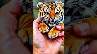 Cute litle tiger #short #tigerai