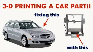 3-D Printing a Mercedes Car Part!! 3-D Printed Plastic Bushing Saves $$ Fixes Seat Wobble