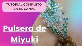 C&oacute;mo Hacer Pulsera en T&eacute;cnica Peyote Diagonal / Paso a Paso DIY #shorts