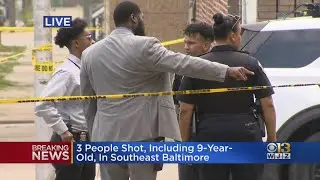 Three shot, including 9-year-old, in Southeast Baltimore, police say