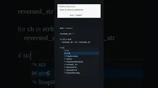 Python code to check the palindrome Program #shorts #youtubeshorts #python