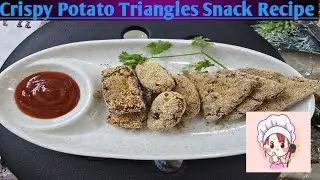Crispy Potato Triangles Snack Recipe 
