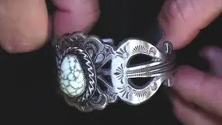 Hand Stamped Cuff Bracelet by Reggie Mitchell