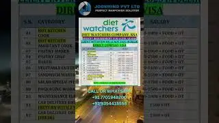 Diet Watchers Company KSA Interview in Delhi &ndash; 12 Nov 2025 #gulfjobs #jobswind #saudijobs #dubaijobs