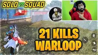 Best Gameplay Solo vs Squad 21 Kill with AK and M1887  - Garena Free Fire - Warloop Gaming