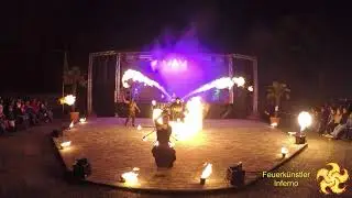 Feuershow zu Halloween im Freizeitland Geiselwind 2021