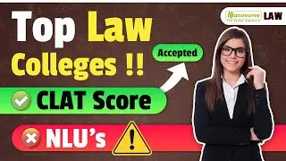 Top LAW Colleges Accepting CLAT Score Apart From NLU's | CLAT | Law Colleges #law #clat