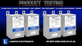 3 Phase Buck & Boost Transformer - 208V Primary - 240V Secondary - 23.4 Amps on Secondary - 50/60Hz