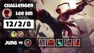 Lee Sin vs Graves KOREAN Challenger JUNGLE (12/2/8) - v11.17