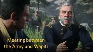 Red Dead Redemption 2: Meeting between the Army and Wapiti