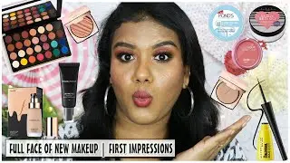 Full Face of New Makeup|First Impressions|FacesCanada,Lottie London,Biotique,Loreal,Makeuprevolution