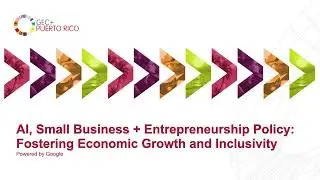 AI, Small Business + Entrepreneurship Policy: Fostering Economic Growth and Inclusivity