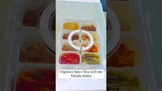Masala Box / Spice box   #indiankitchen #kitchenfinds #spicebox #kitchenutilities #kitchenitems
