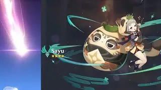 4 star Wish Sound Effect Video | Sayu | Genshin Impact