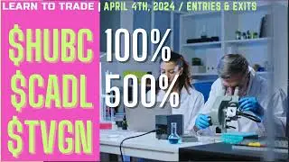 Trades of the Day $HUBC $TVGN $CADL