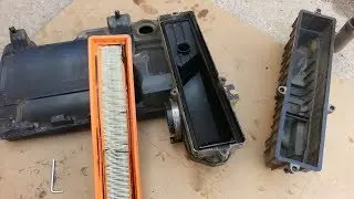 Remplacement filtre a air Renault Dacia 1.2L .