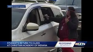 Check out how students at Christian Academy of Indiana returned to school