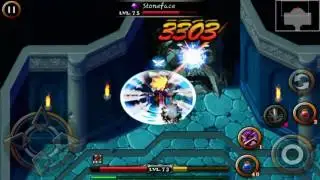Zenonia 4 - 4th boss ( The Stone Guardian ) ( Hard Mode ) ( Blader Class )