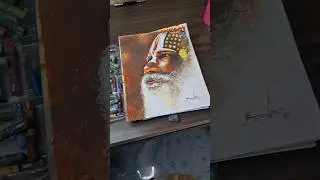 Indian sadhu drawing  #panting #mahadev#mahakal#art#god#drawing #artist #oilpastel #colourdrawing