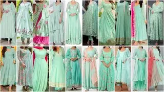 Mint Green Colour Special Top Anarkali Suit Design Ideas for Girls 2024