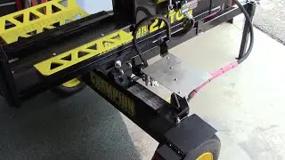 Champion Log Splitter guard added to prevent break downs.