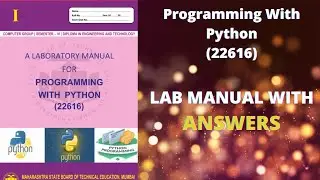 MSBTE | 22616-Programming With Python | Computer Department  / IT | I Scheme Lab Manual  Answers |
