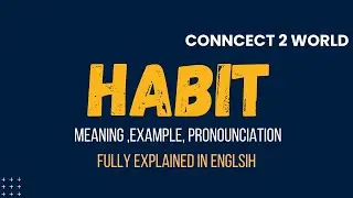 What Does  habit  Means || Meanings And Definitions With  habit   in ENGLISH