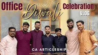Diwali Office Wali 🥳 CA Articleship VLOG | Day in life of a CA Article | CA Aspirant
