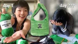 Making This Tote Bag Crochet Pattern! | vlog and behind the scenes (how i make crochet patterns)