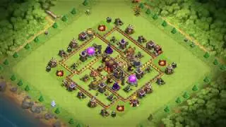 [Clash of clans] TH7 War Base 2018 - Speed Build