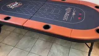 Serenelife 8 person 6 foot foldable poker table