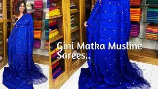 Pure Gini Matka Sarees.