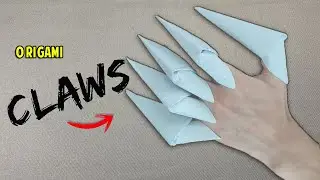Cara Buat Cakar Serigala dari Kertas - Origami Paper Claws