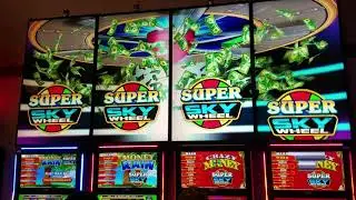 ( CASINO ) Bonus Super Sky Wheel 8 screen Slot Machine