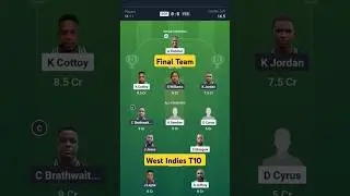 BGR vs FCS dream11 prediction | BGR vs FCS | West Indies T10 Vincy Premier League #dream11team