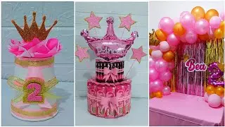 DIY PRINCESS THEMED BIRTHDAY DECORATION | PRINCESS PARTY IDEAS