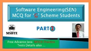 Question Bank Software Engineering (SEN) MSBTE Diploma MCQ 2020 |G Scheme | BackLog | ATKT | PART 2