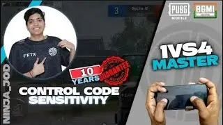 (NEW) Tsm Ninja Control code & New Sensitivity Code 2.1 Update 2022/ BGMI & PUBG ll 2 finger claw