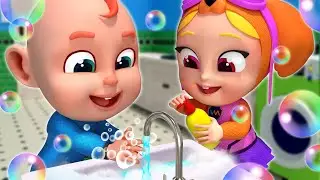 Wash Your Hands 🧼| Healthy Habits for Babies | Nursery Rhymes & Kids Songs | Rosoo Police