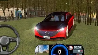 MERCEDES BENZ Electric futuristic car driving school sim gameplay