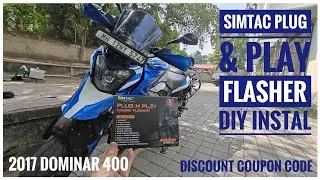 2017 Bajaj Dominar 400 Mods | Simtac Plug & Play Hazard Indicator Flasher | DIY Install | DNA VLOGS