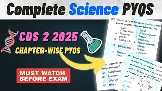 Complete Science for CDS 2025 exam | Previous year Questions #cds2025 