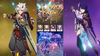 F2P C0 Itto (with Raiden) - Early Spiral Abyss Showcase (against maguu kenkis)