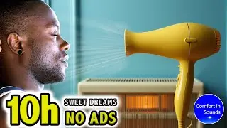 Relaxing Heater Sound and a Smooth Hair Dryer ASMR (NO ADS) | White Noise for Relaxation