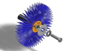 Presentation for cleaning brush adapter and assembly.